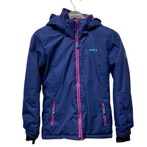 Kamik Blue Jacket with Pink Accents. Winter/snow
